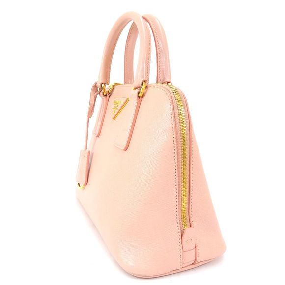 Prada Saffiano Leather Handbag Pink - Picture 4 of 9